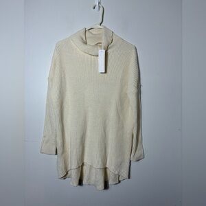 New!! soft surrounding Sweater‎ Ivory Wool/cashmere Blend Sz Small Oversized